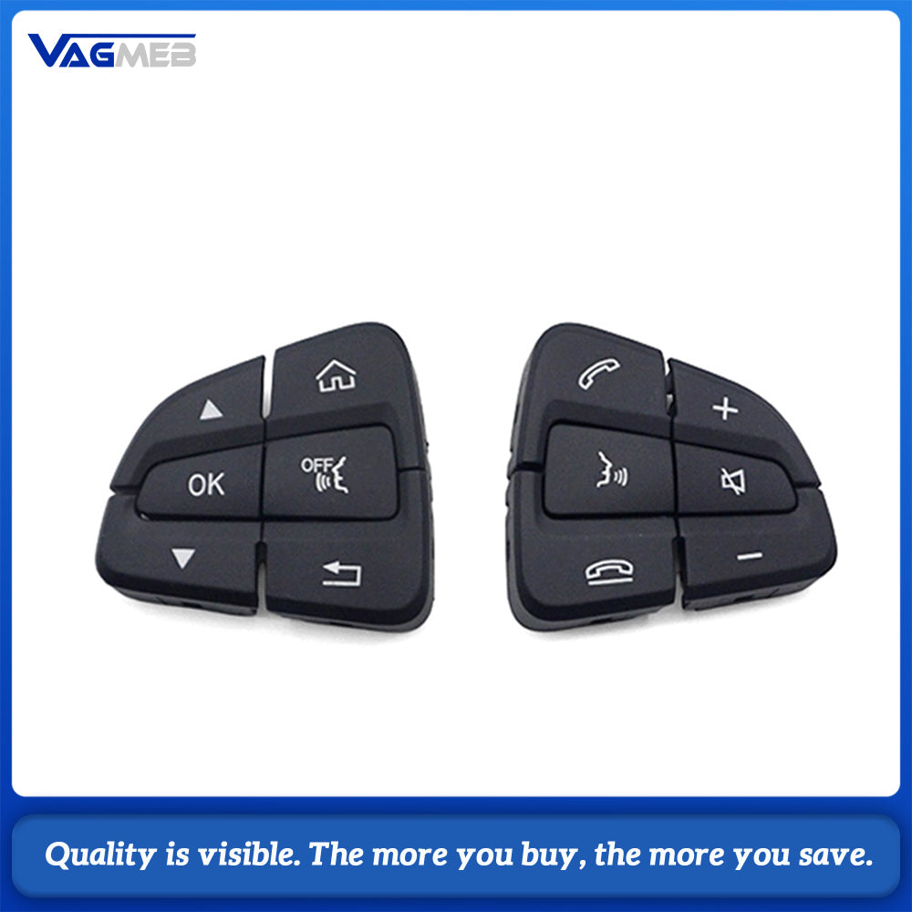 A Pair Car Steering Wheel Control Button Caps Replacement For Mercedes-Benz C-Class GLC-Class