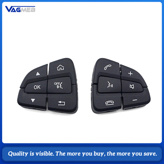 A Pair Car Steering Wheel Control Button Caps Replacement For Mercedes-Benz C-Class GLC-Class