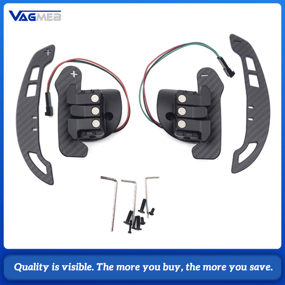 Magnetic Steering Wheel Paddle Shifters, Fit for Dodge Challenger 2015-2025 SRT Hellcat Scat Pack, Carbon Fiber Magnetic Shift Paddles Direct Replacement Plug & Play