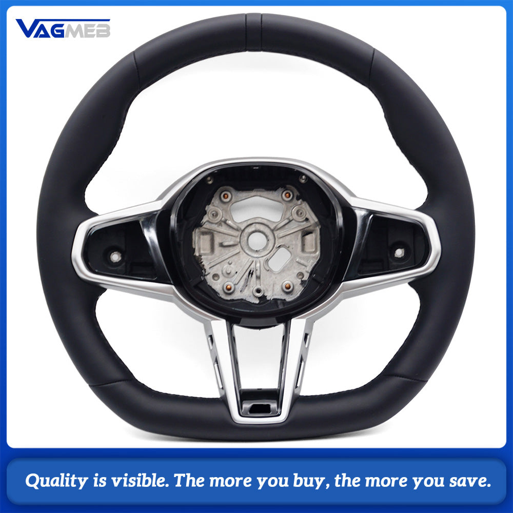 Fully leather steering wheel suitable For BMW 3 Series, 4 Series, 5 Series G20, G21, G80, G81, G22, G23, G30 With vibration motor