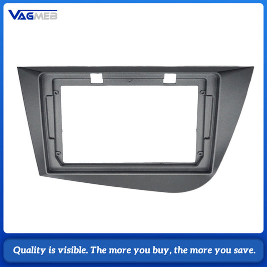 LHD Car Radio Fascia for SEAT Leon MK2 2005-2012 2 Din 9 inch Dashboard Panel Frame