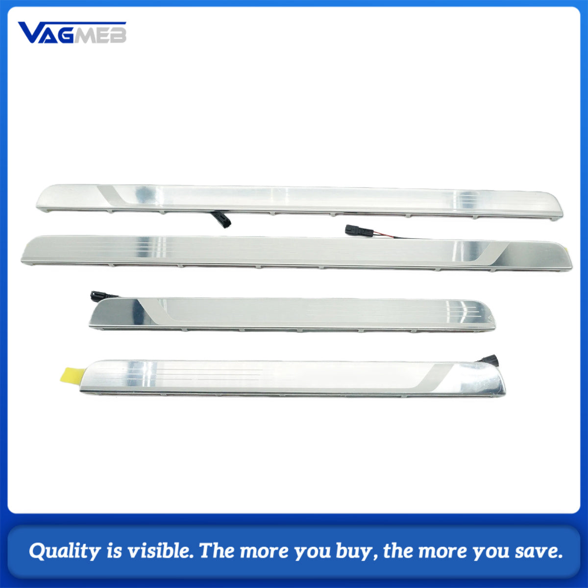 For VW Passat B8 Anti-Scratch Accessories 4Pcs Silver ABS Chrome Car Side Door Body Cover