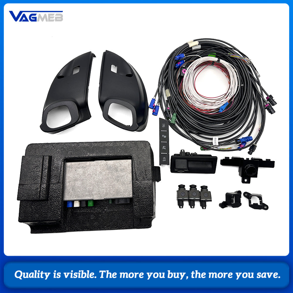 360 Degree Panoramic Bird View Camera System Full Kit For VW Tiguan L R-Line, Car All Round View Camera Set