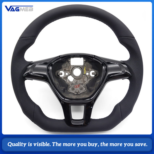Semi Perforated Sports Steering Wheel,For VW GOLF 7 MK7 Transporter T6