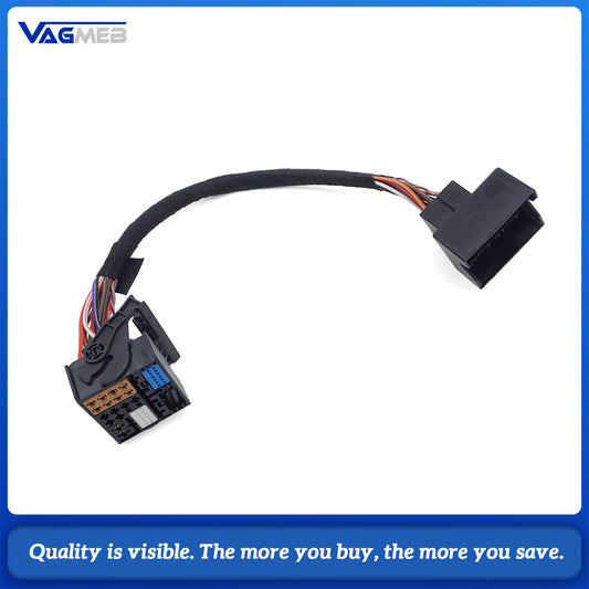 PQ to MQB Car Radio Adapter Wiring Harness, MIB Head Unit Conversion Cable Plug & Play for Volkswagen PQ Platform Upgrade MQB Multimedia Host