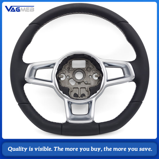 Leather Steering Wheel for VW MK4 5 6 7 GTI Steering Wheel for Golf 5 6 7 7.5 R R-Line CC Polo Passat Car Accessories
