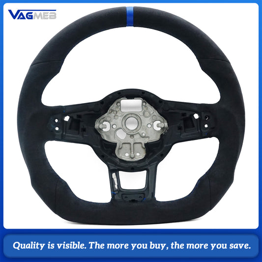 Suitable for VW Golf MK7 R GTI GTD GTE Polo GTI Scirocco 2015 2016 T-ROC Tiguan for Alcantara material steering wheel