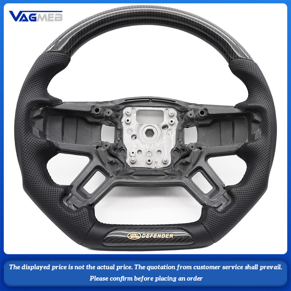 Racing Car Auto Parts Carbon Fiber Steering Wheel For LandRover Defender Full