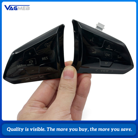 For VW Golf7 MK7 Golf 8 MK8 Passat B8 Tiguan L For ID3 ID4 ID6 1EA959442AB Multi Function Steering Wheel LCD Touch Button Shell