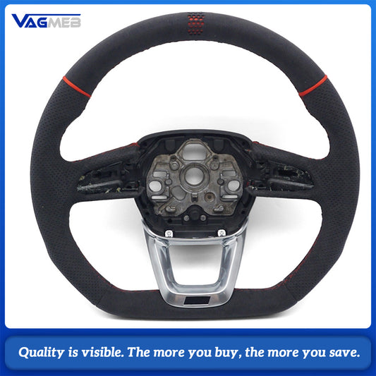 The steering wheel For Audi Q3 models supports customized stitching colors for automotive accessories