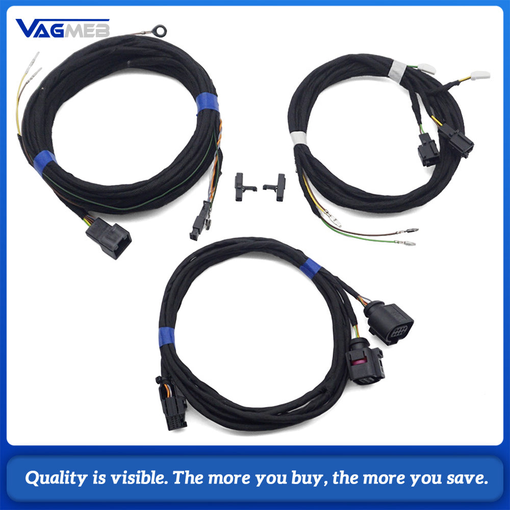 Side Assist Lane Change Assist Wiring Harness For Skoda Kodiaq MQB, Blind Spot Detection Upgrade Cable, Fit 5Q0 907 685 / 5Q0 907 686 Control Module