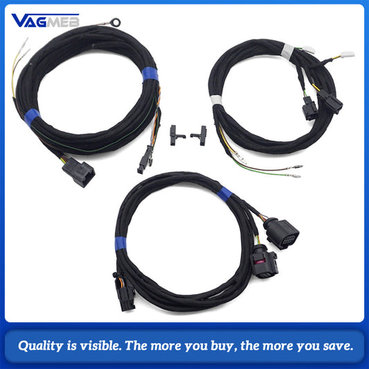 Side Assist Lane Change Assist Wiring Harness For Skoda Kodiaq MQB, Blind Spot Detection Upgrade Cable, Fit 5Q0 907 685 / 5Q0 907 686 Control Module
