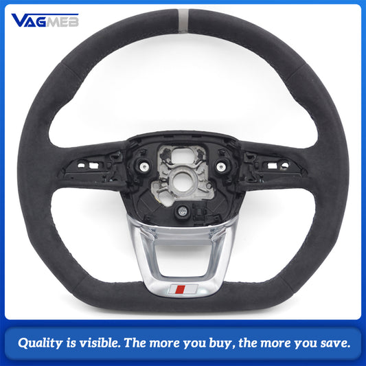 Suitable for Audi Q5 Q7 Q8 RS7 fully furry steering wheel