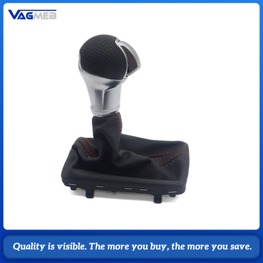 For Audi Q2 Golf DSG Tronic LOGO leather automatic shift knob handball gear lever