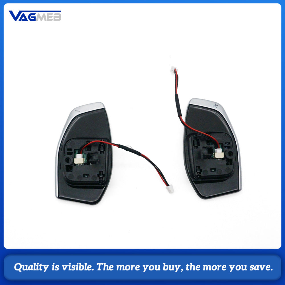 For Audi Q3 Q5 Silver Electroplated Steering Wheel Paddle Shifters