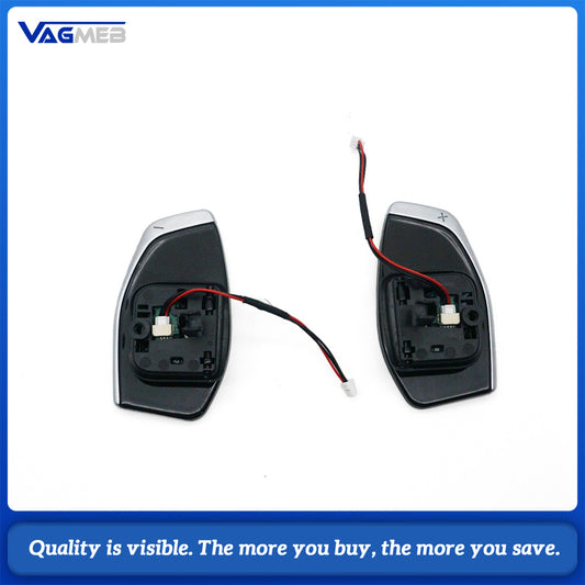 For Audi Q3 Q5 Silver Electroplated Steering Wheel Paddle Shifters