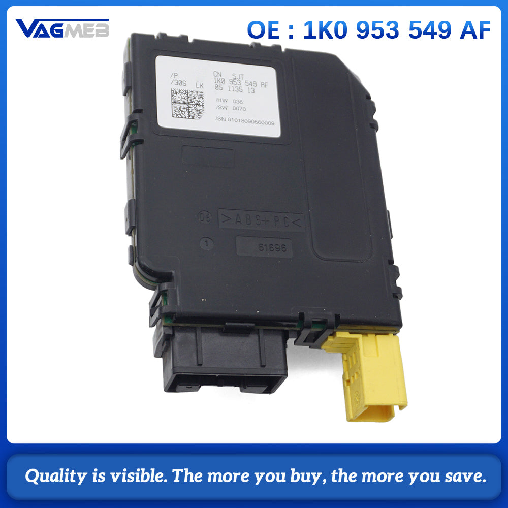 1K0 953 549AF Steering Column Control Module Steering Angle Sensor Unit, Compatible with For VW Golf MK5 MK6 Jetta Tiguan Touran Skoda Octavia Audi