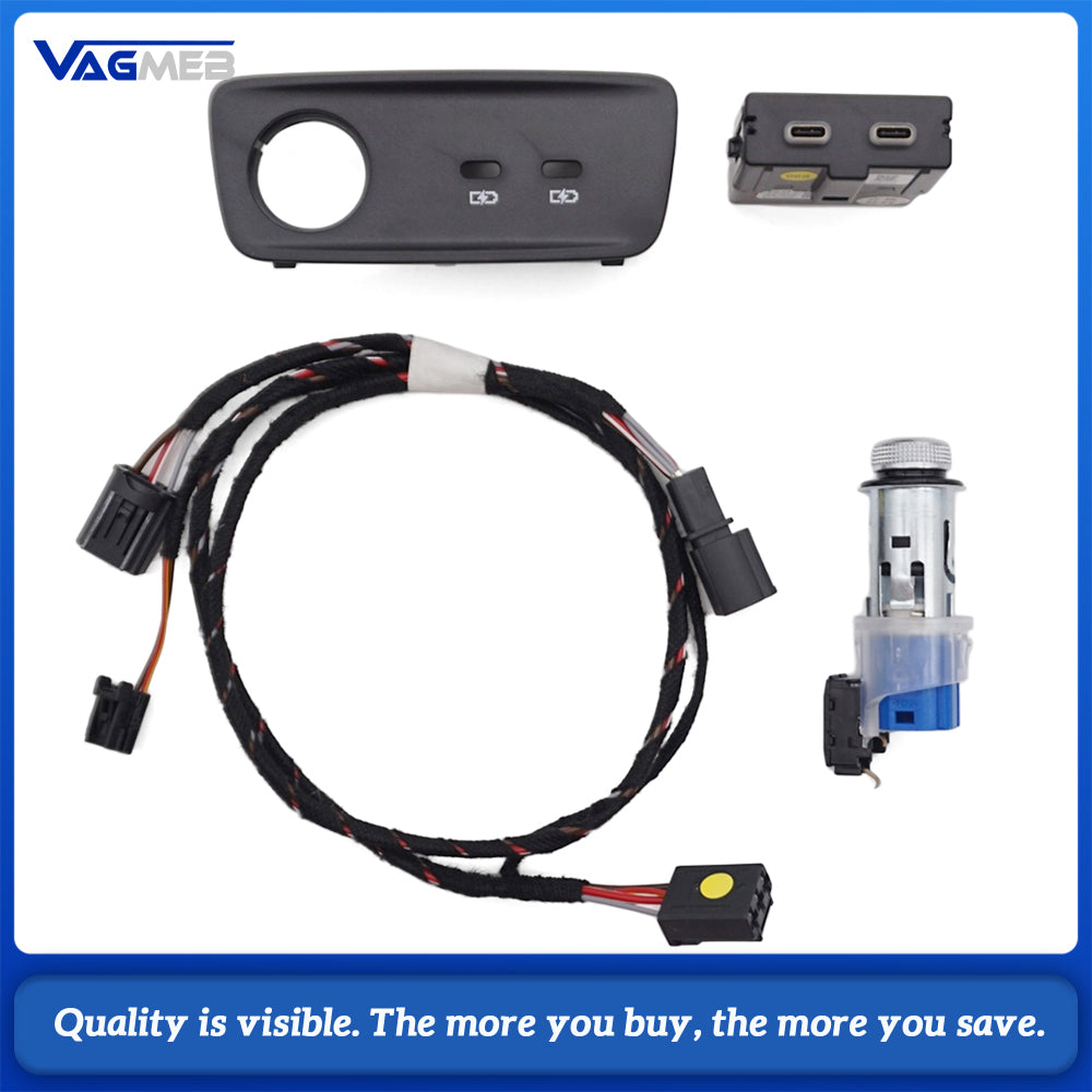 Easy Installation Rear USB Charging Port Upgrade For Audi Q3 2019