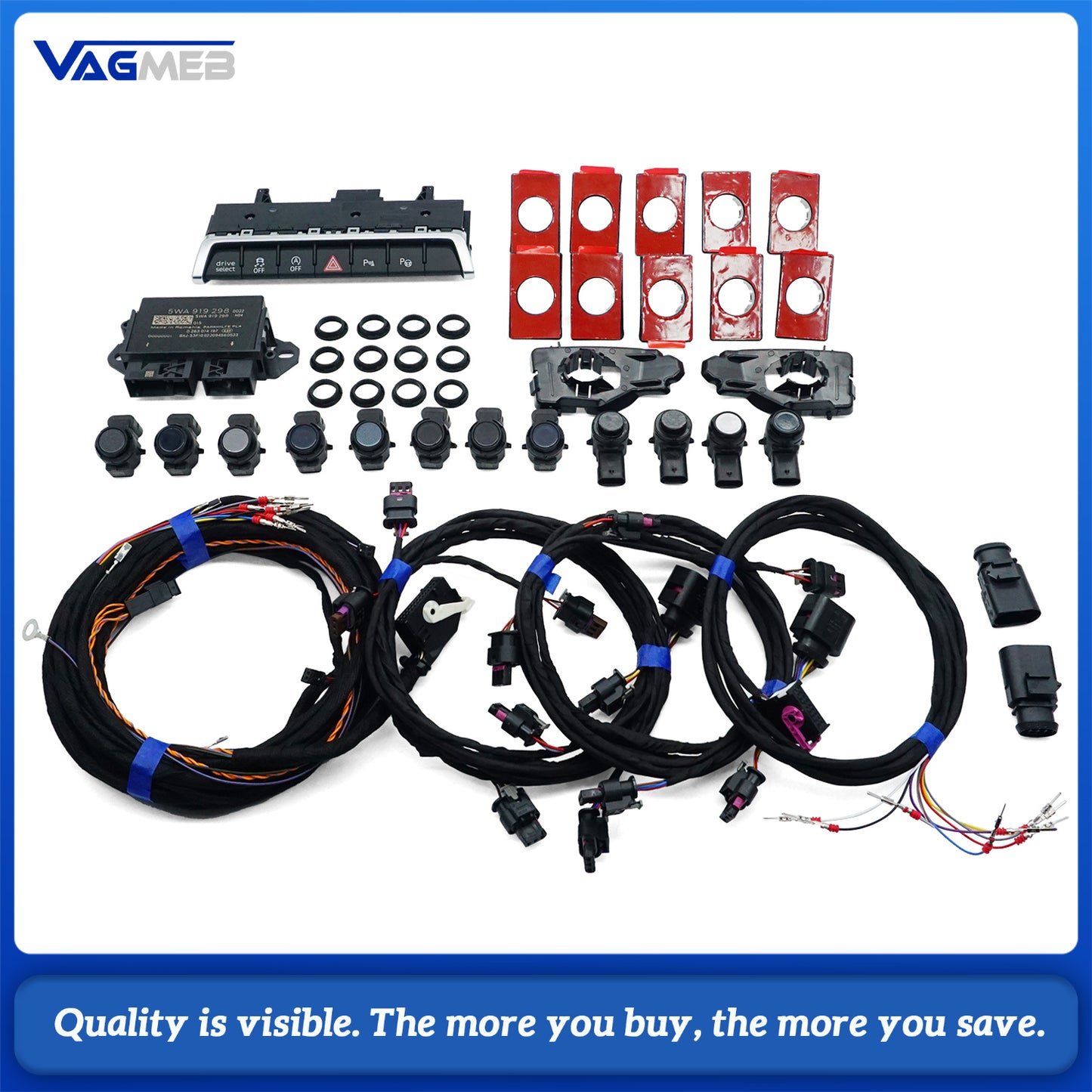 For Audi A3 8Y 2020--upgrade front Parking assistance radar/set OPS 0K to 12K