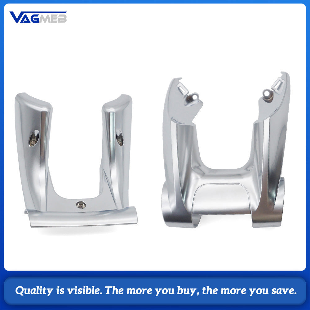 For AMG Steering Wheel Decor Frame Base Cover, Chrome Silver Decoration Trim Cover
