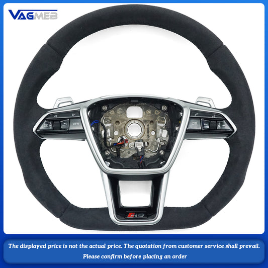 multifunctional flat bottomed sports steering wheel with heating For Audi A6 C8