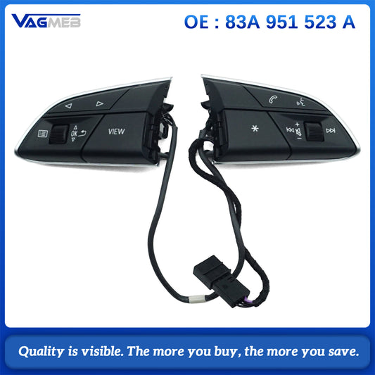Steering Wheel Buttons, Suitable For Audi Q5L Q5 SQ5 Q7 Q8 Unheated Versions,Car Accessories,83A 951 523 A