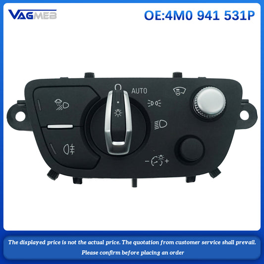 Car Headlight Control switch Headlight button Light switch For Audi A4B9 C8 Q7 A5 Q5FY 4M0 941 531 P
