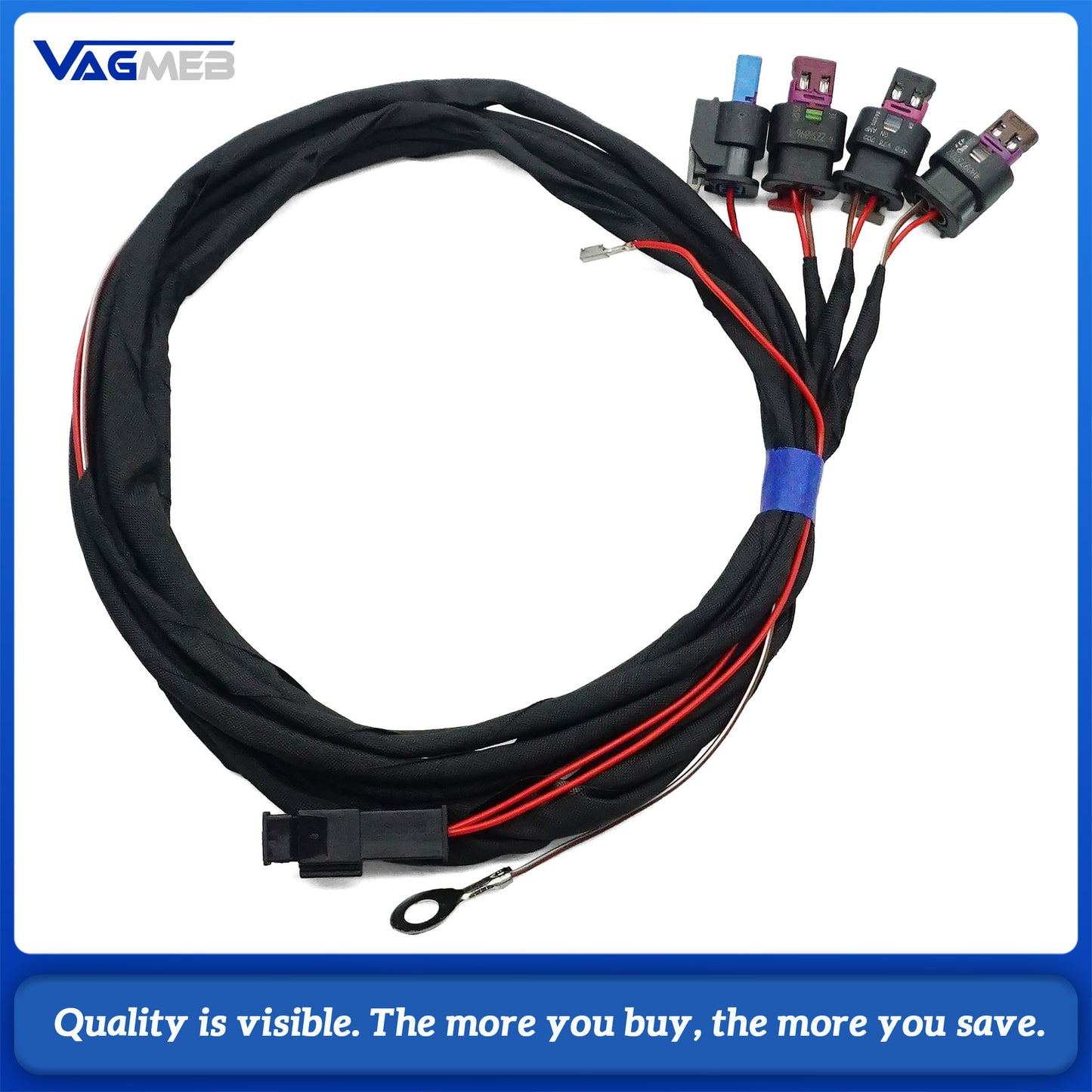 For VW ID3 ID4 LED grille logo light distribution device