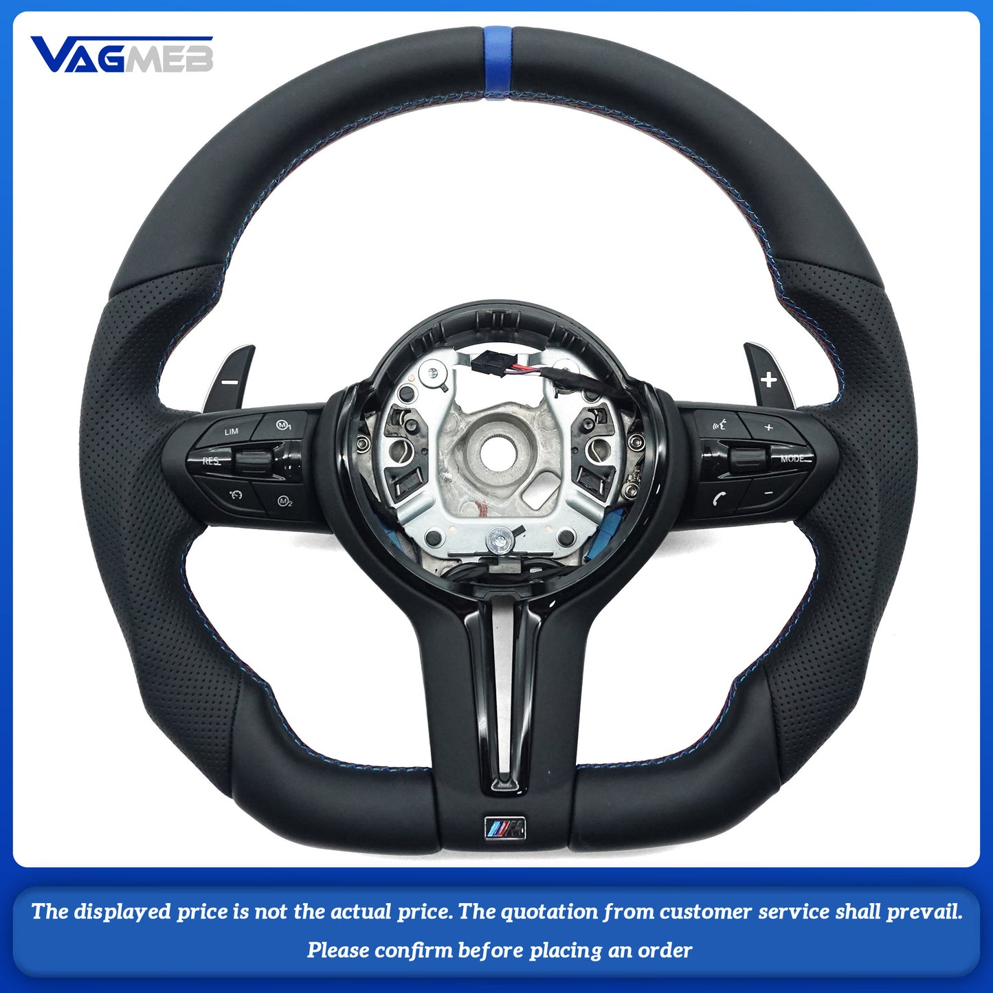 Steering Wheel Suitable For Bmw F30 F10 F31 F20 E90 Is Made Of leather Material And Sports Steering Car Accessories
