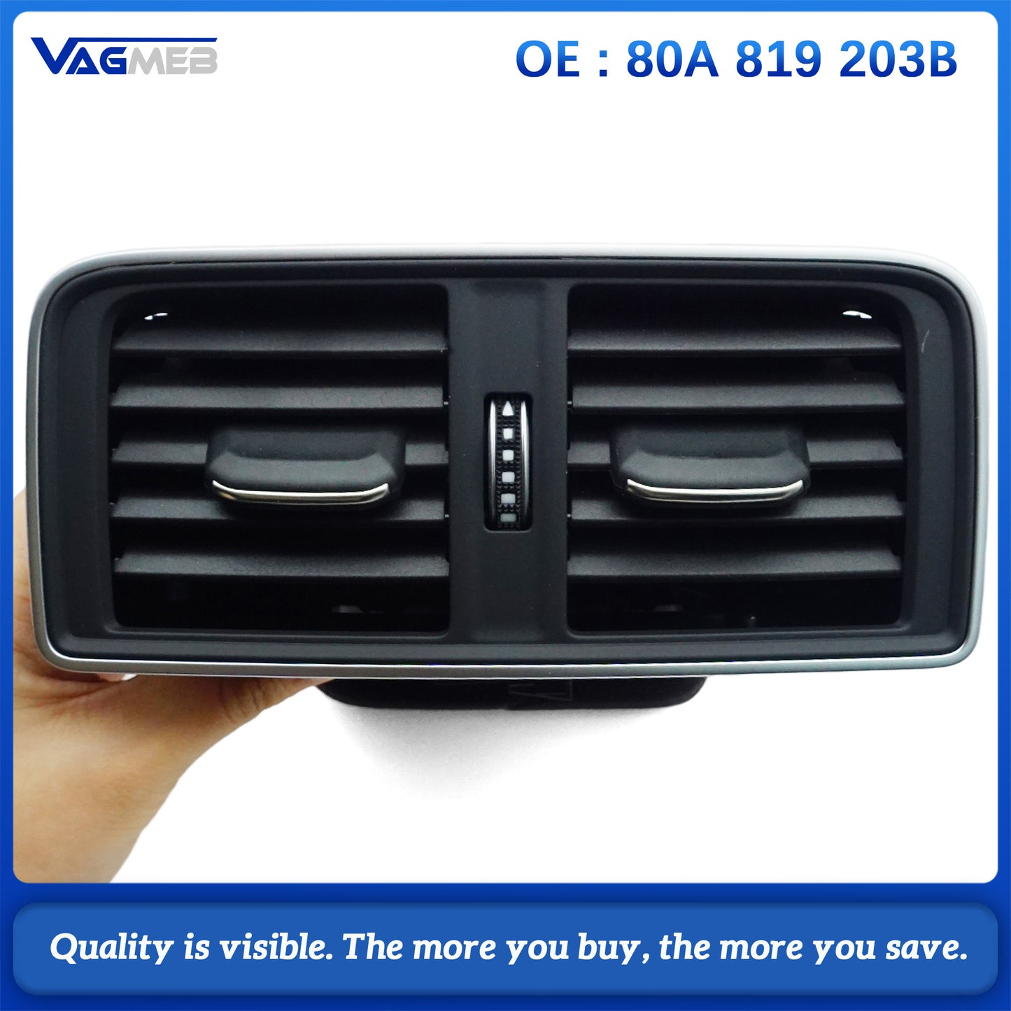 New Rear Console Air Intake Vent Grille for Audi Q5 FY SQ5 MK2 2017-2023 80A 819 203 B