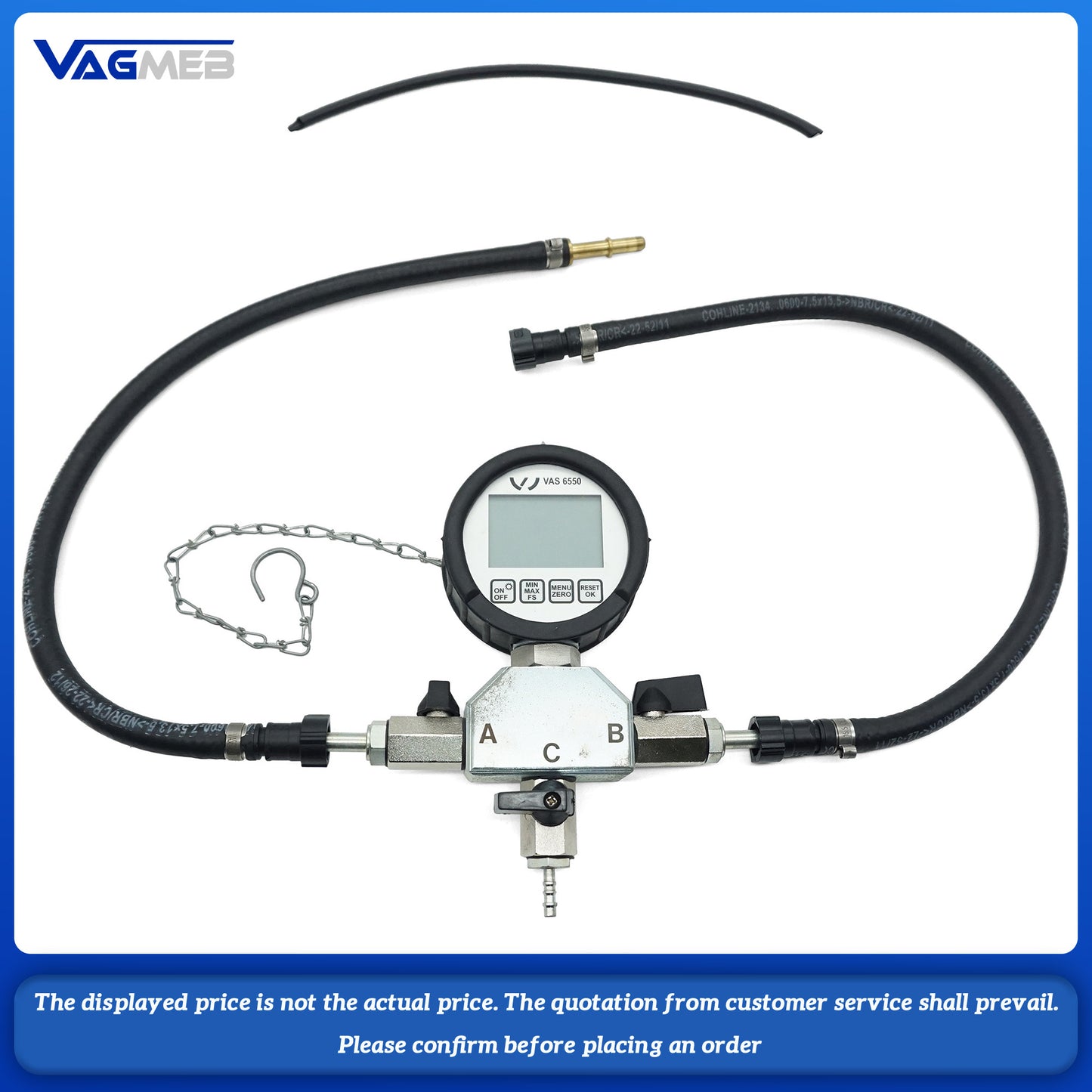 For Audi Original factory fuel pressure Test Scale VAS 6550