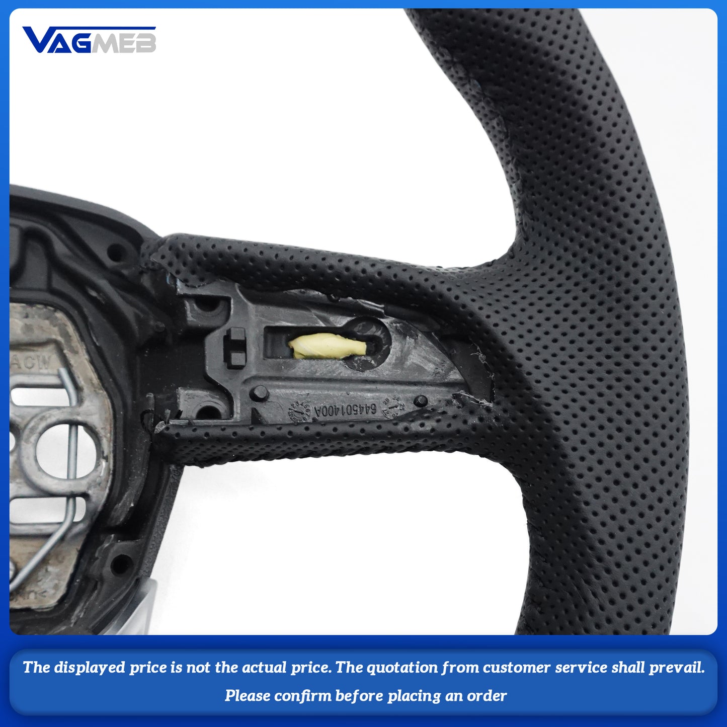 For Audi S RS Sline logo  Q3  custom all alcantara bare steering wheel Custom multicolor stitching