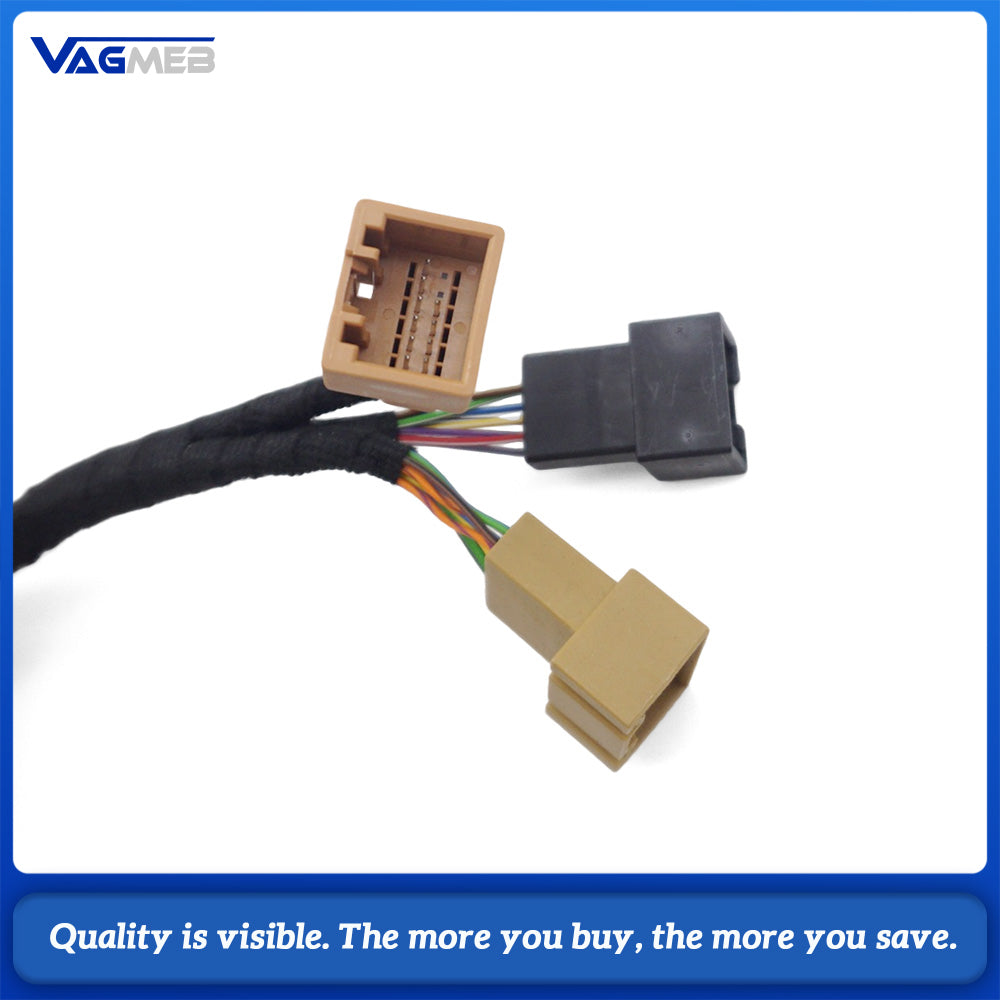 PQ To MQB PDC Parking Assist Adapter Harness 3‑Pin To 2‑Pin For VW Skoda Park Distance Control Module Retrofit