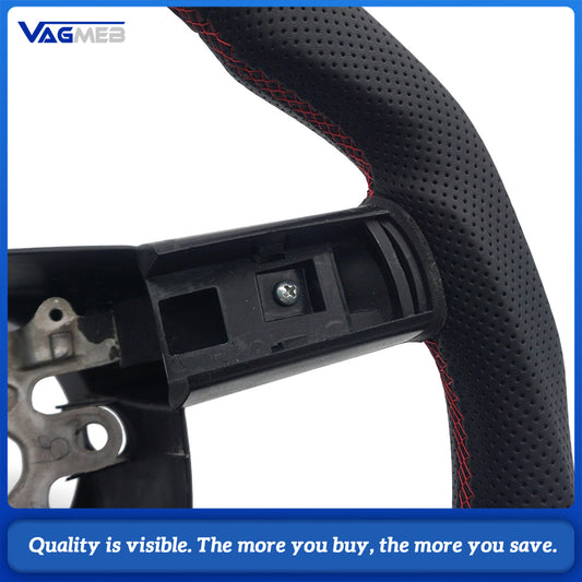 Custom perforated Leather Steering WheeI Challenger SRT8 RT8 6.1 5.7 HEMI 300c For Magnum Charger For Dodge