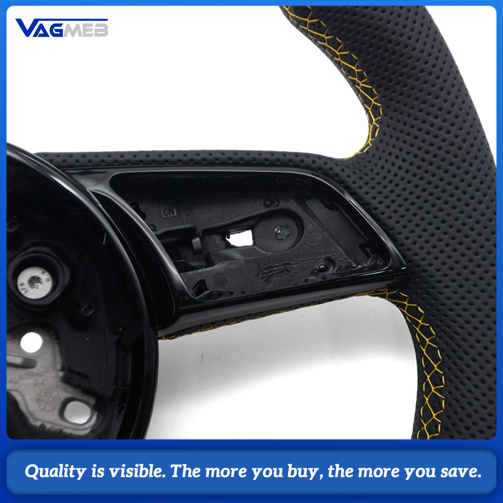 For Audi A4 B9 Automatic Sport Style Leather steering wheel car accessories