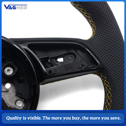 For Audi A4 B9 Automatic Sport Style Leather steering wheel car accessories