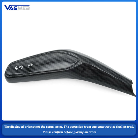 Center control interior modification wiper lever steering rod patch carbon fiber texture decoration For Audi A6 C8 A7