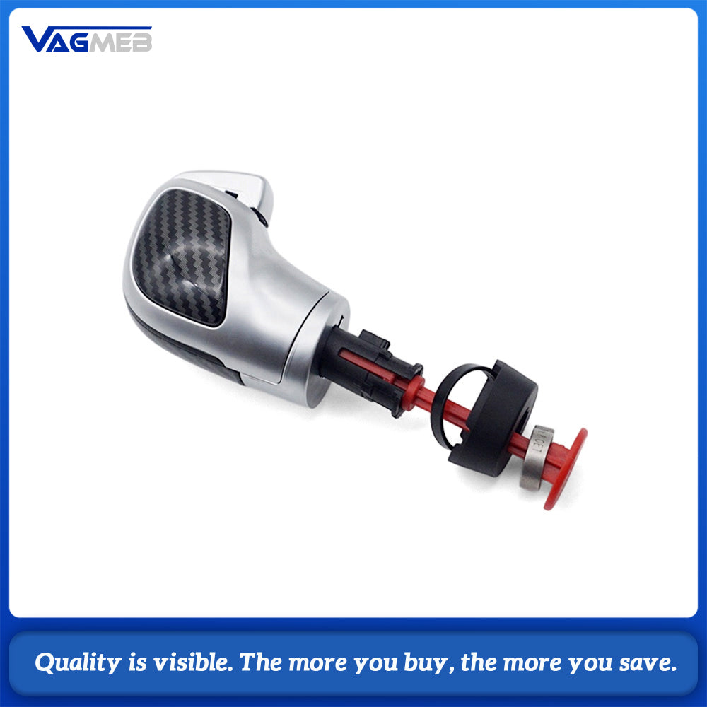 Carbon Fiber DSG Gear Shift Knob Fit for Skoda Octavia, DSG Automatic Shifting Handball Modification Replacement