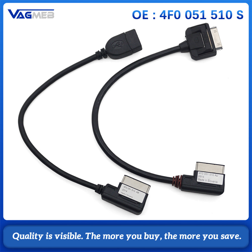 USB AUX Cable Music MDI MMI AMI to USB Female Interface Audio AUX Adapter Data Wire For AUDI A3 A4 A4L A5 A6 A8 Q5