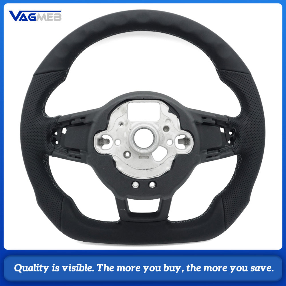 Steering Wheel Is Suitable For VW Golf MK7 MK7.5 GTI Made Of Perforated Leather Car Accessories