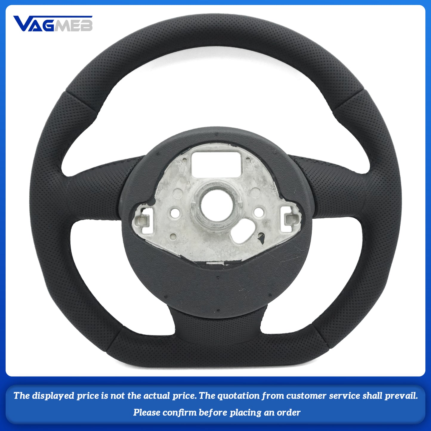 Perforated leather sports steering wheel for Audi A4 B8 A3 8V A5 Q3 Q5 Q7 steering wheel