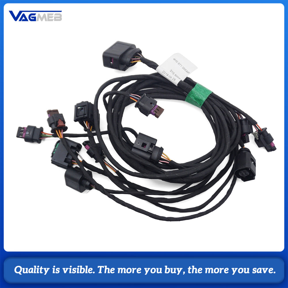 Front Bumper PDC Parking Sensor Wiring Harness With Adaptive Cruise ACC 4H0971095AP For Audi A8 D4 2015‑2018