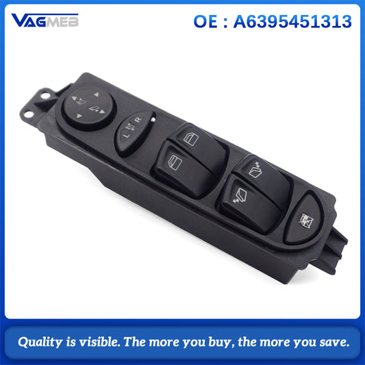 Car Front Rear Door Electric Window Switch Master Power Control Switch For Benz W639 W636 Vito Viano 2006-2015 6395450913