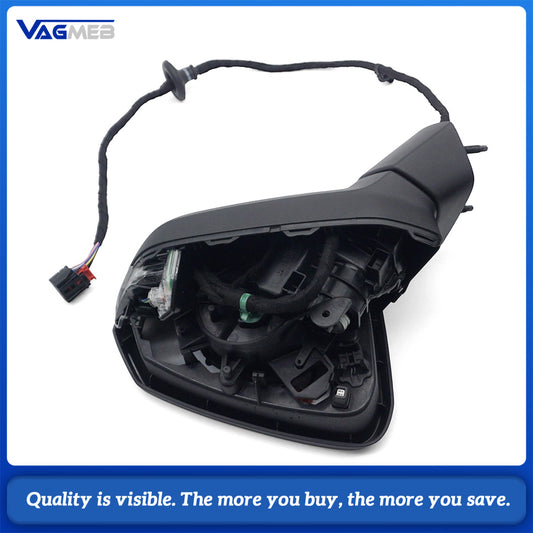 Power Folding Side Mirror Half Assembly Kit with Control Switch For 2021 Audi Q2