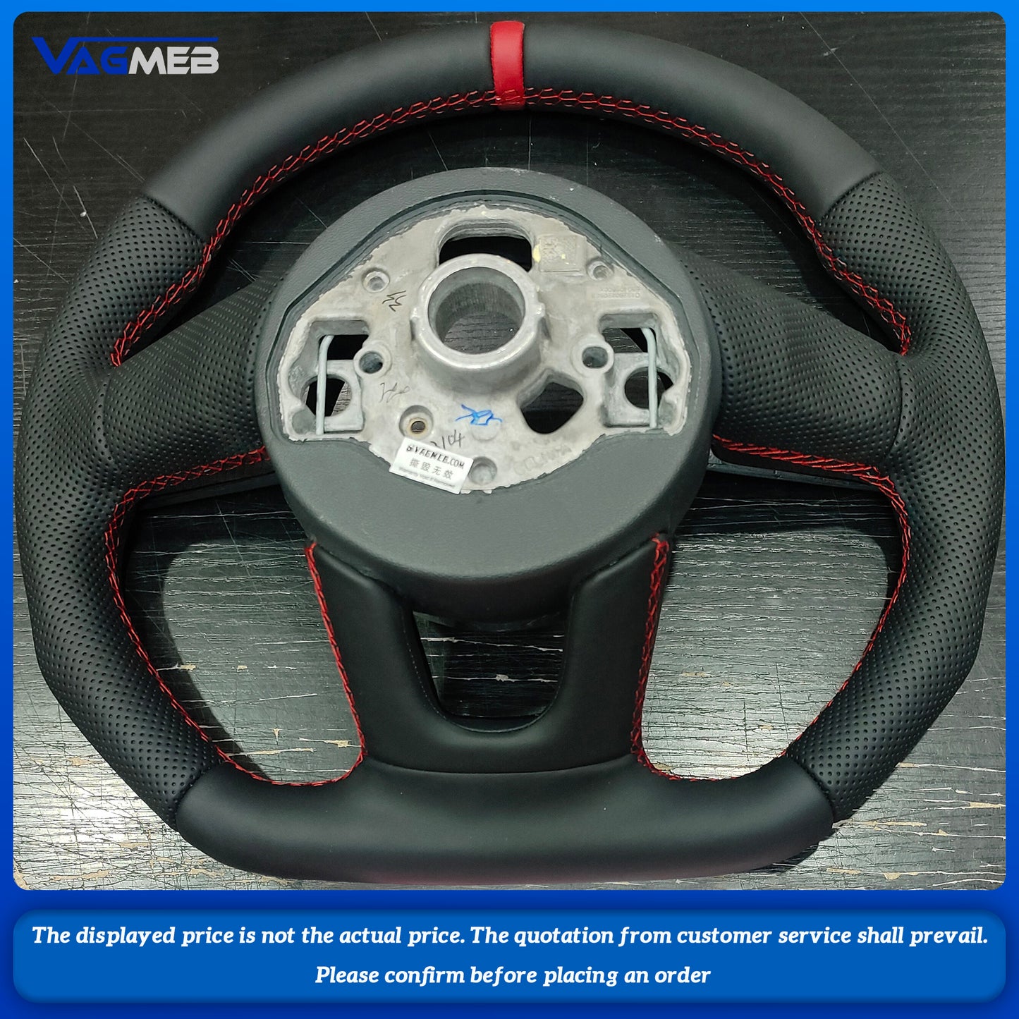 For Audi A3,A4,A5,Q2,S3,S4 and S5 modification and upgrade, the leather flat-bottom sports steering wheel is available