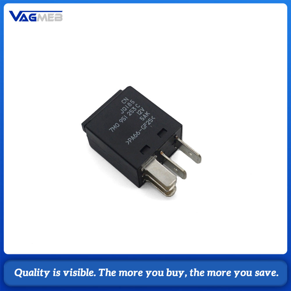 5AK 100 Relay OE 7M0951253C JQ185 12V 30A 5Pin Multi Purpose Fuel Pump Fan Relay Fit VW Audi Skoda Seat Golf Passat T5 Sharan