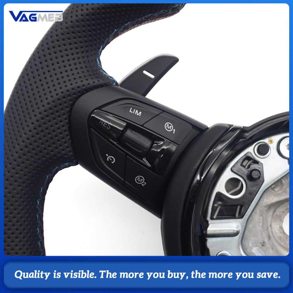Flat Bottom M Sport Steering Wheel For BMW F01 F06 F10 F11 F12 F20 F21 F22 F25 F26 F30 F31 F32 F33 F34 F36 M3 F80 M4 F82 M5 F90