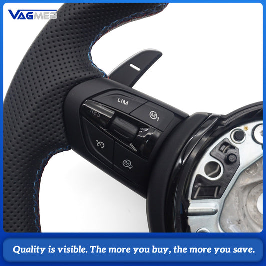 Flat Bottom M Sport Steering Wheel For BMW F01 F06 F10 F11 F12 F20 F21 F22 F25 F26 F30 F31 F32 F33 F34 F36 M3 F80 M4 F82 M5 F90