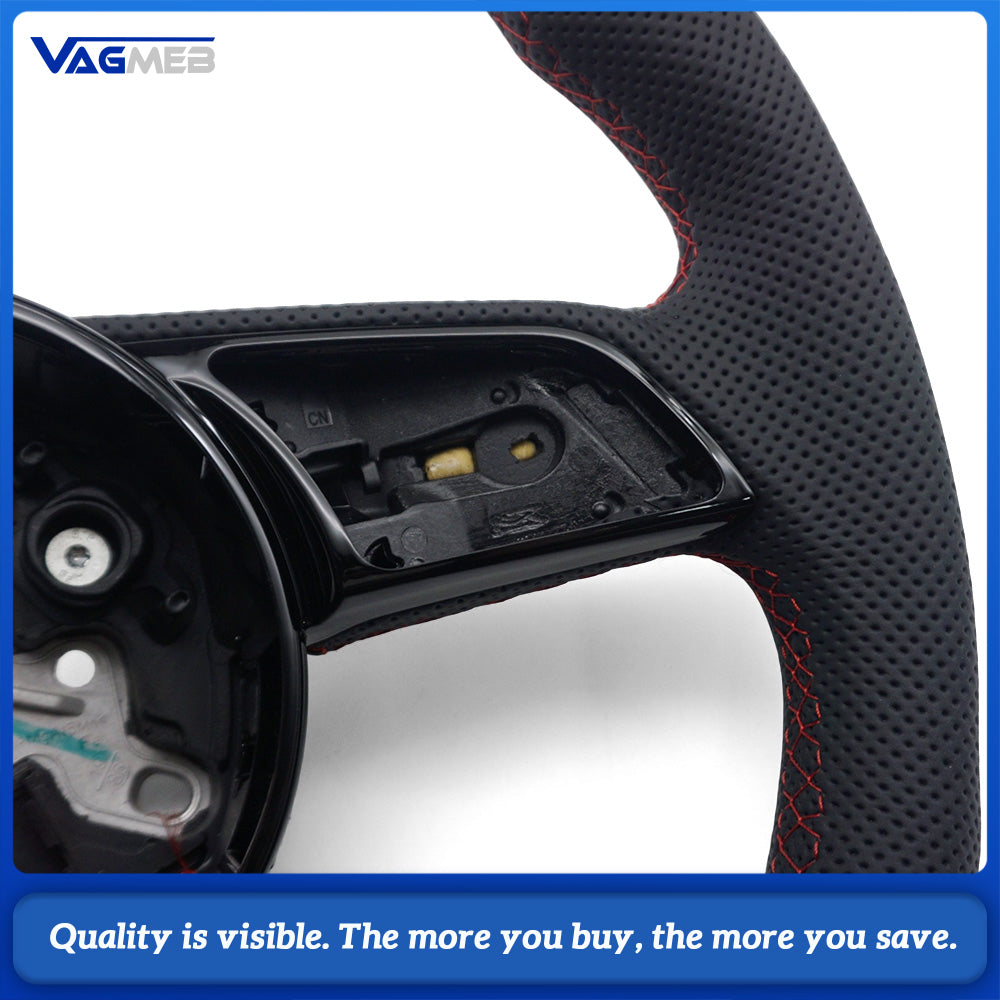 For Audi A4 B9 Automatic Sport Style Leather steering wheel car accessories
