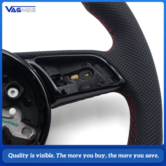 For Audi A4 B9 Automatic Sport Style Leather steering wheel car accessories